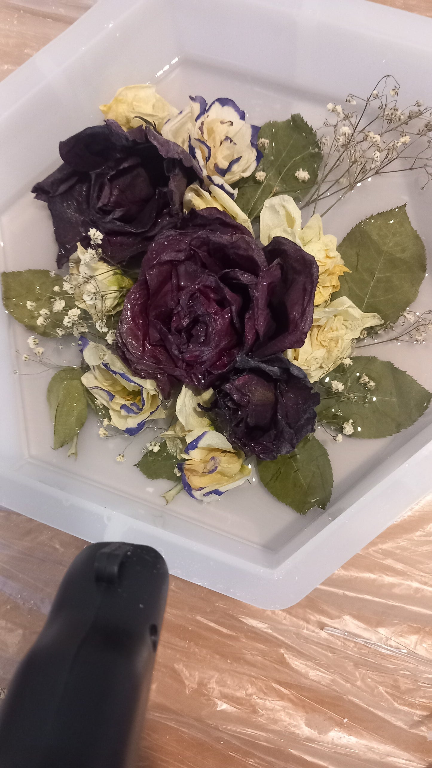 Bouquet in resina