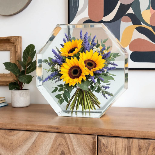 Bouquet in resina