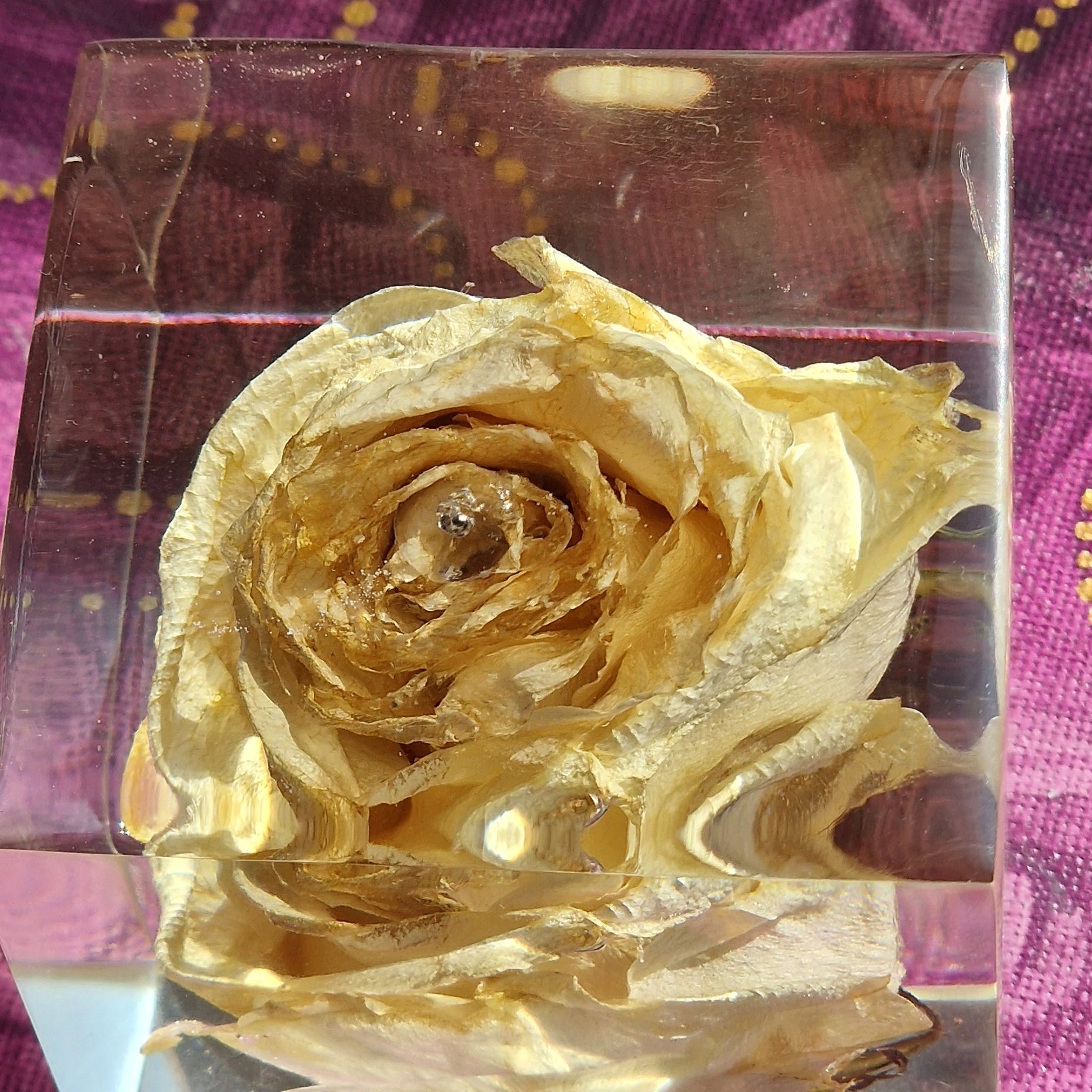 conservazione bouquet matrimonio in resina Milano Pollon Resinart