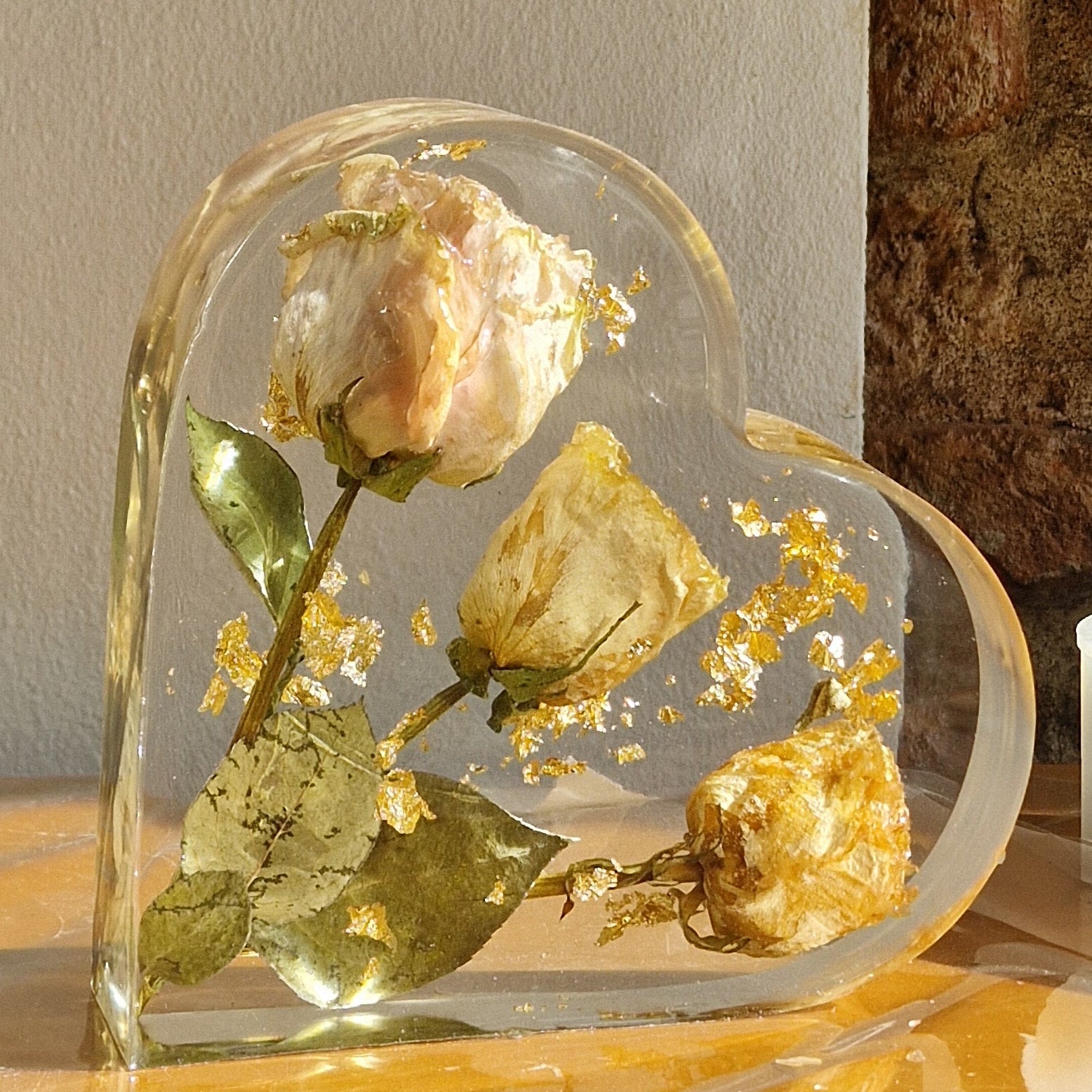 Conservazione bouquet matrimonio in resina personalizzato Pollon Resinart 